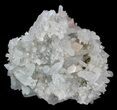 Pink Dolomite On Quartz Crystals - China #32683-1